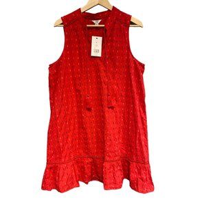 SUNDAY SALE 🌸🎉Crown & Ivy NWT Women's Peasant Dress Coral Size XL w/ Tassels